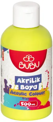 BU-BU AKRİLİK BOYA 500 GR. FOS.SARI BUBU-AKR036