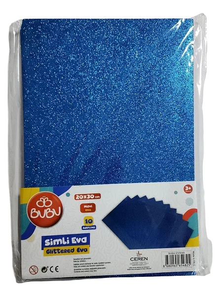 BU-BU A4 SİMLİ EVA 10'LU MAVİ BUBU-EV0048