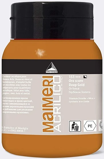 MAIMERI AKRİLİK BOYA ACRILICO SERİSİ 500 ML DEEP GOLD 934151