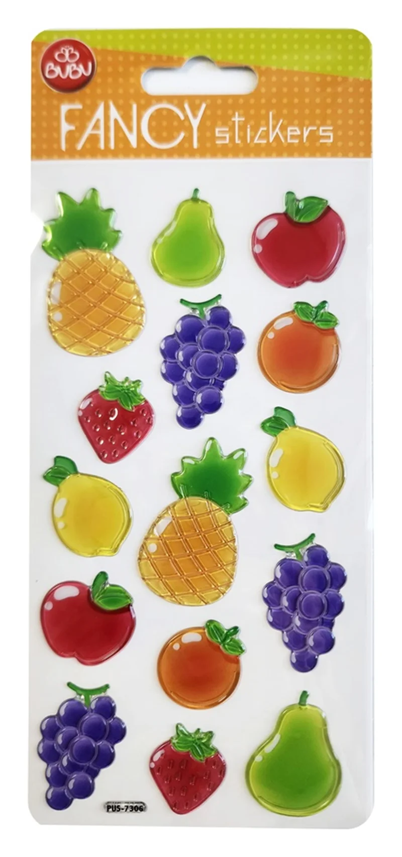 BU-BU DAMLA STICKERS FUNCY MEYVELER 9X20 BUBU-PUS-7306