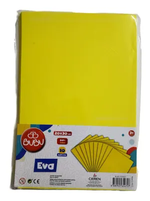 BU-BU A4 EVA 10'LU SARI BUBU-EV0041
