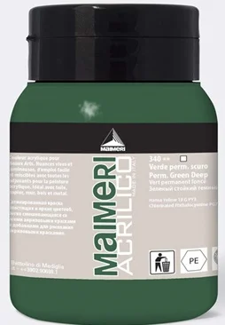 MAIMERI AKRİLİK BOYA ACRILICO SERİSİ 500 ML PERMANENT GREEN DE. 934340