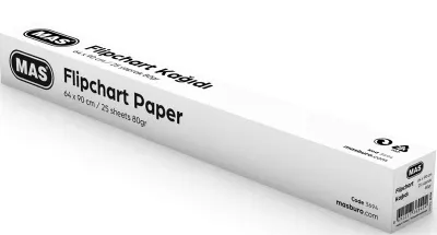 MAS FLIPCHART KAĞIDI KUTULU 64x90 DÜZ 25YP 3694