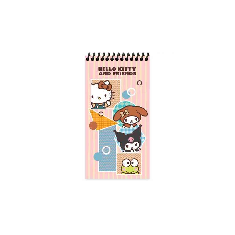 KESKİN DEFTER HELLO KITTY AND FRIENDS 10X19 SPİRALLİ KARTON KAPAK 80 YP. ÇİZGİLİ 380641-13