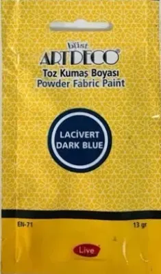 ARTDECO KUMAŞ BOYASI TOZ 13 GR TOZ LACİVERT Y-010T-1110