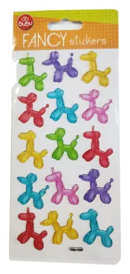 BU-BU DAMLA STICKERS FUNCY KÖPEKLER 9X20 BUBU-PUS-7307