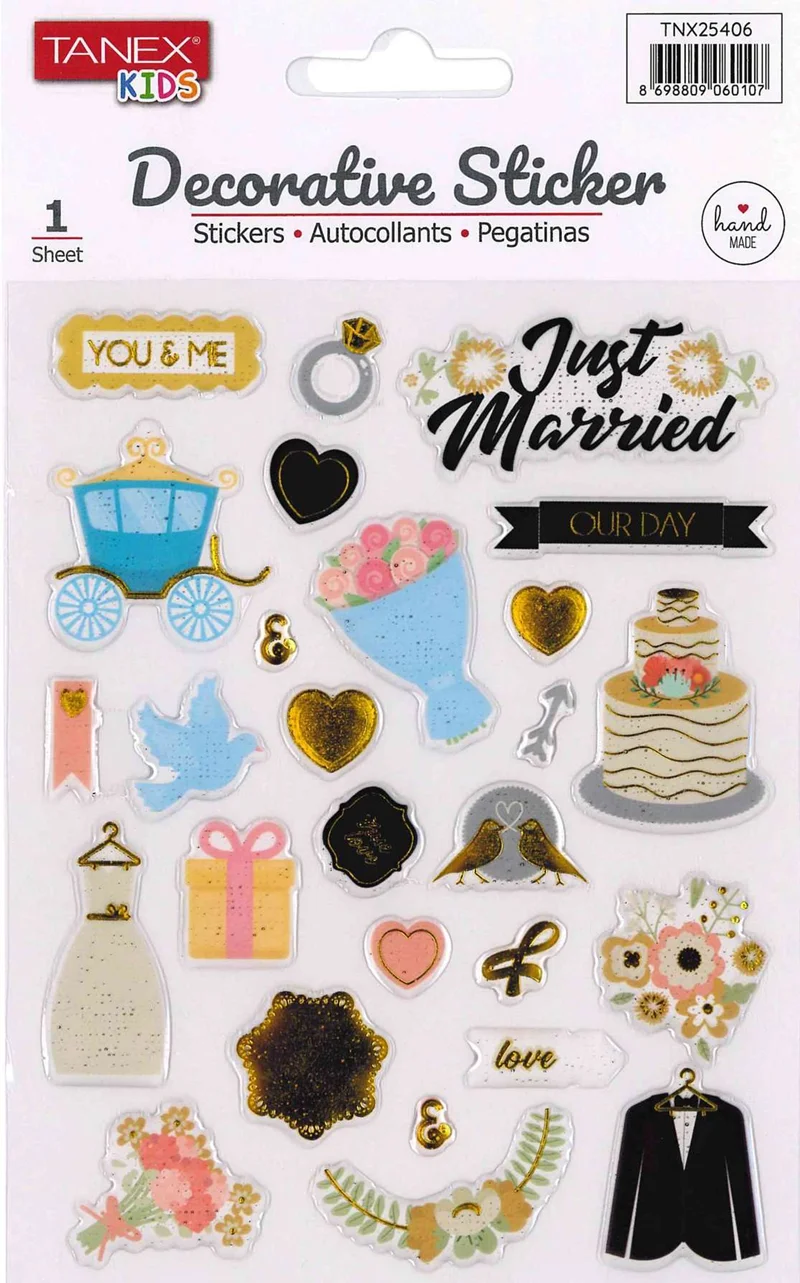 TANEX TNX-25406 DECORATİVE STICKER 5 AD. TNX2540605