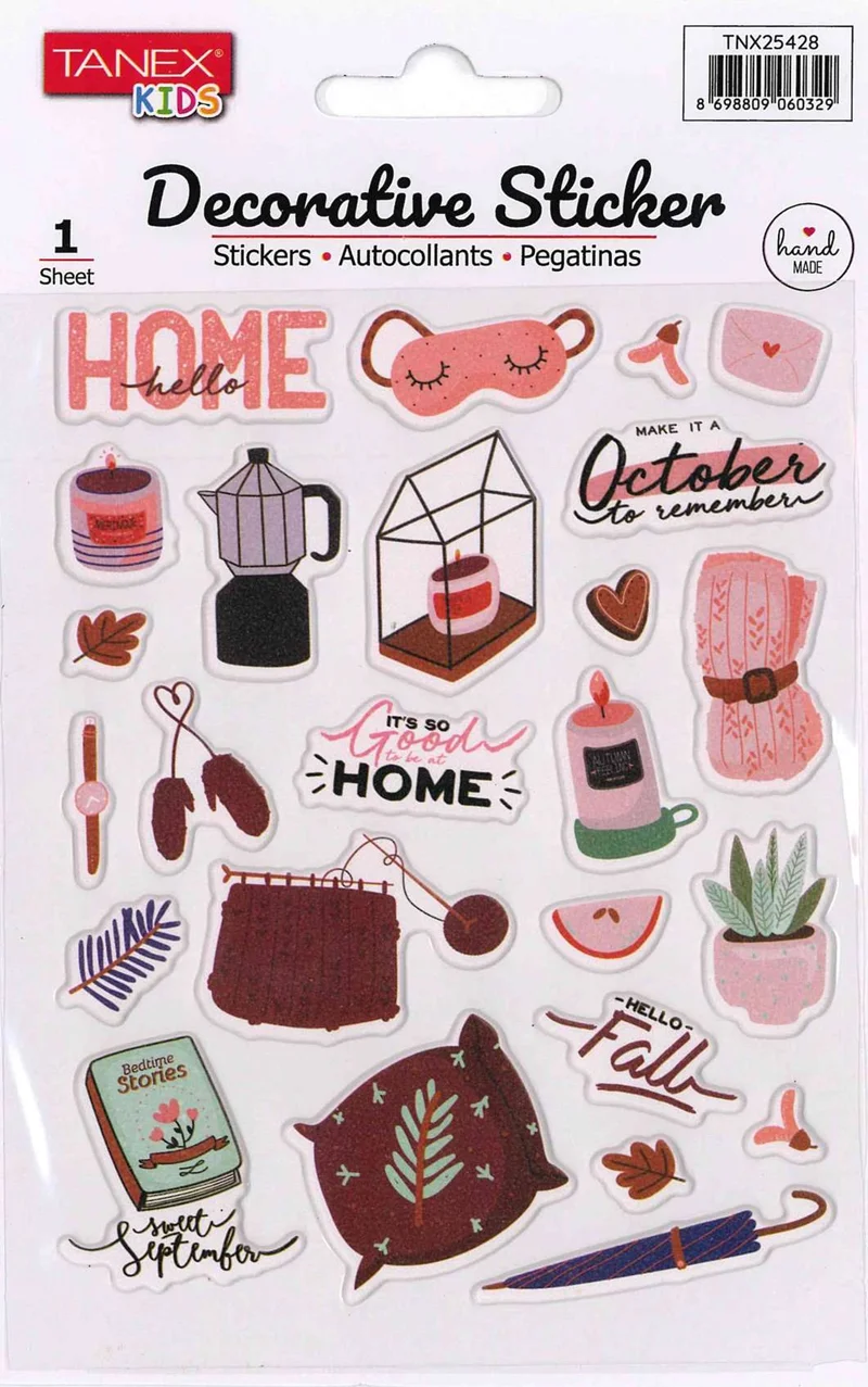 TANEX TNX-25428 DECORATİVE STICKER 5 AD. TNX2542805