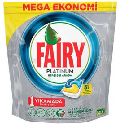 FAIRY BULAŞIK MAKİNESİ DETERJANI TABLET PLATINUM 81 Lİ
