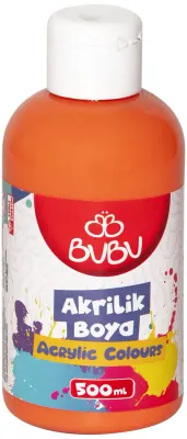 BU-BU AKRİLİK BOYA 500 GR. FOS.TURUNCU BUBU-AKR035