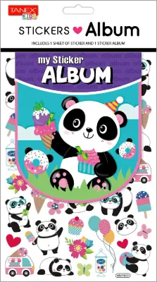TANEX TNX-25458 MUTLU PANDA ALBÜM SERİSİ 5 AD. TNX2545805