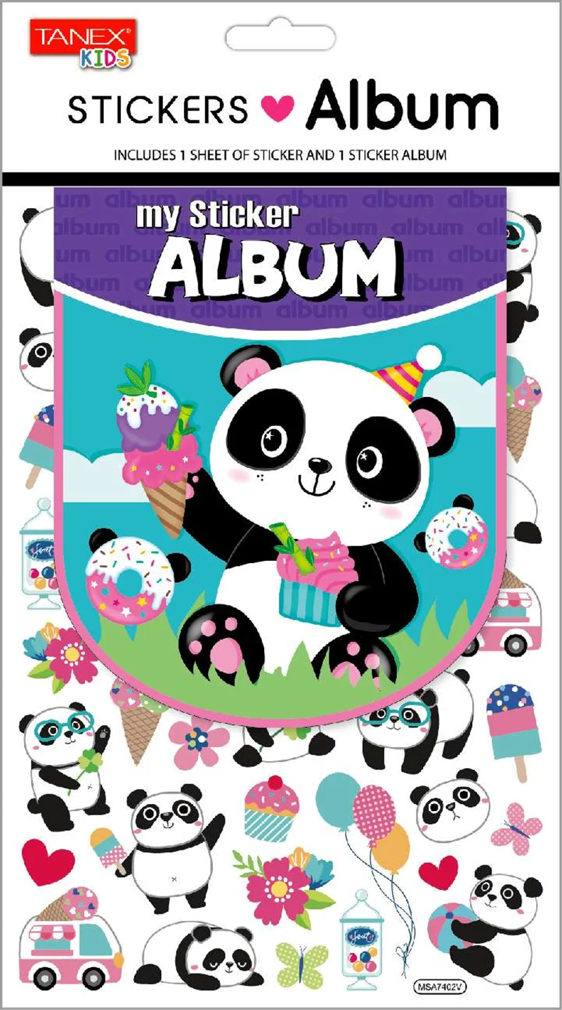 TANEX TNX-25458 MUTLU PANDA ALBÜM SERİSİ 5 AD. TNX2545805