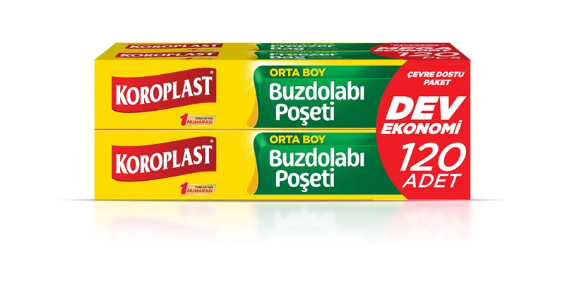 KOROPLAST BUZDOLABI POŞETİ ORTA BOY DEV EKONOMİ 24x35 120 Lİ ST01700123