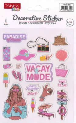 TANEX TNX-25426 DECORATİVE STICKER 5 AD. TNX2542605