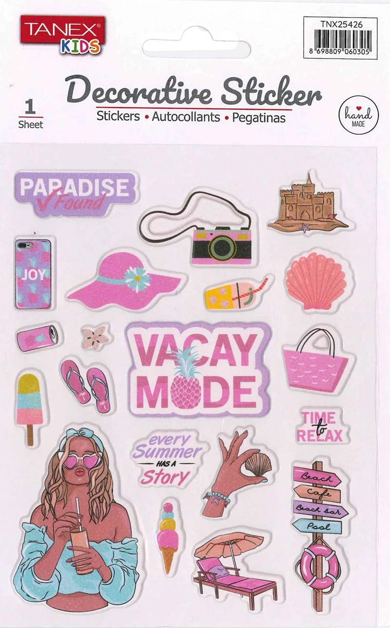 TANEX TNX-25426 DECORATİVE STICKER 5 AD. TNX2542605