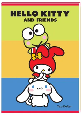 KESKİN GÜZEL YAZI DEFTERİ HELLO KITTY AND FRIENDS A4 40 YP 280200-13