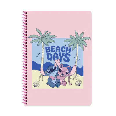 KESKİN DEFTER LİLO&STITCH A4 SPİRALLİ KARTON KAPAK 80 YP. ÇİZGİLİ 380621-14