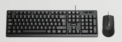 FANIX MOUSE + KLAVYE SET KABLOLU SİYAH KEY-T 15