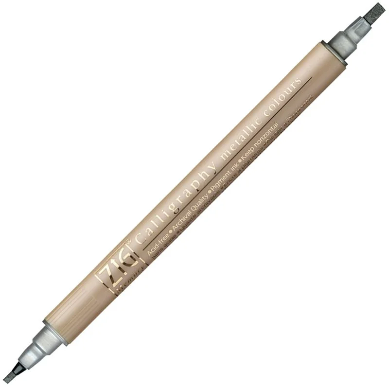 ZIG KALİGRAFİ KALEMİ METALİK MS-8400 102 SILVER