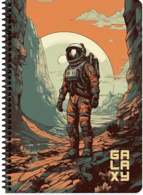 KESKİN DEFTER GALAXY A4 PP KAPAK SPİRALLİ 80 YP. KARELİ 321222-99