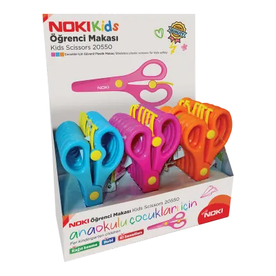NOKİ ÖĞRENCİ MAKASI PLS. KÜT UÇLU YAYLI 20550