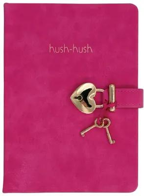 VİCTORİAS JOURNALS HUSH HUSH KİLİTLİ DEFTER 80GR. 160 YP.ÇİZ. FUŞİYA 124-1905