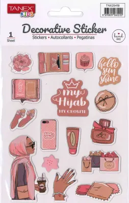 TANEX TNX-25418 DECORATİVE STICKER 5 AD. TNX2541805