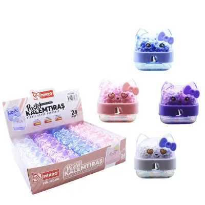 MİKRO KALEMTIRAŞ MK-4060 ÇİFTLİ KITTY CUTE
