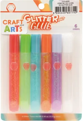CRAFT AND ARTS YAPIŞTIRICI SİMLİ GLITTER GLUE 12.5 ML XD06126