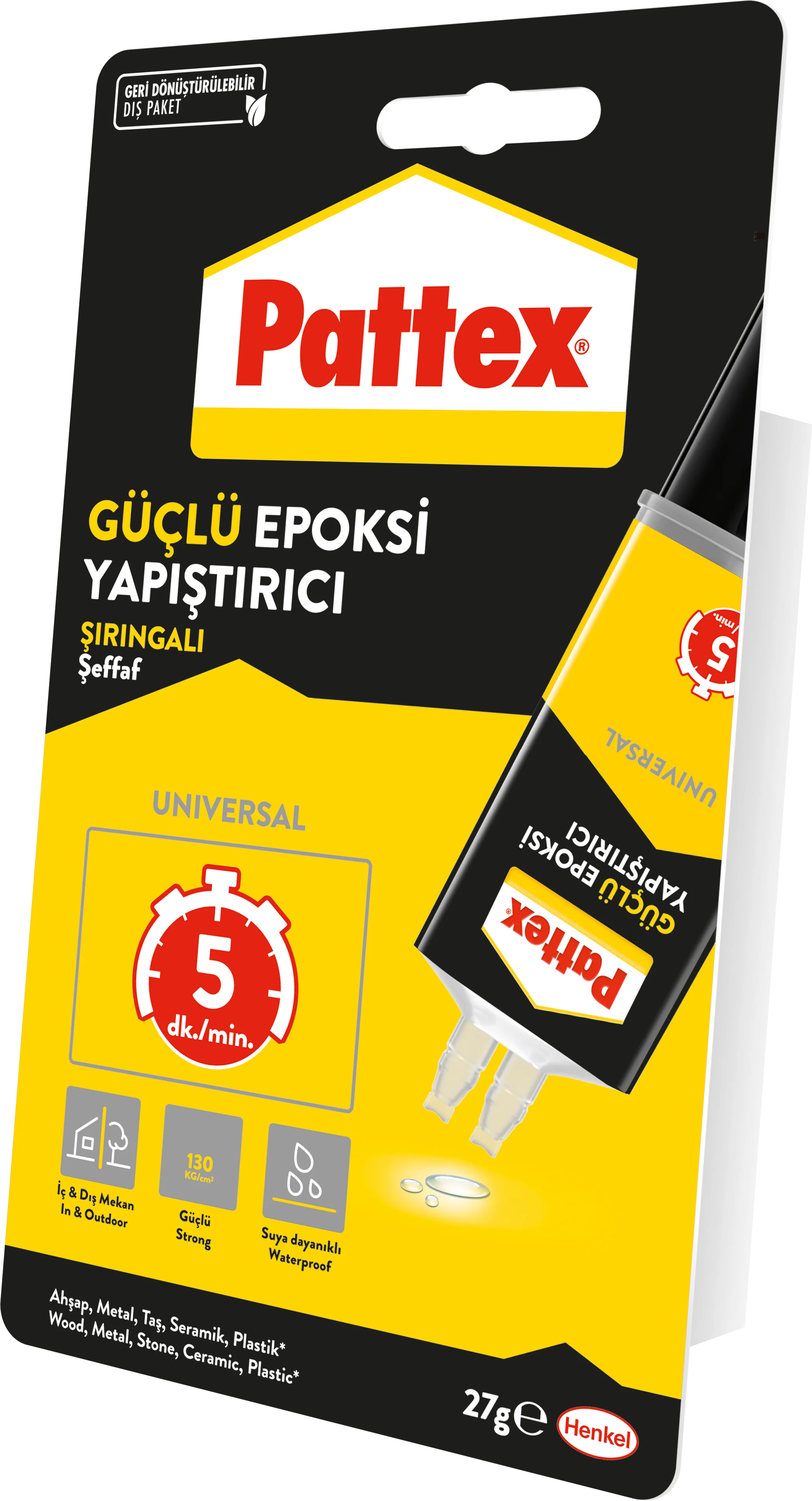 PATTEX YAPIŞTIRICI EPOXY MIX 27 GR 3033170