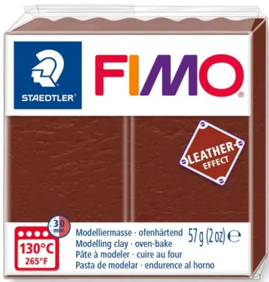 FIMO EFFECT DERİ MODELLEME KİLİ 57 GR KESTANE 8010-779