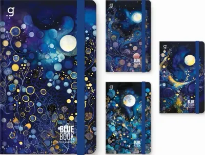 GIPTA DEFTER BLUE BOOK 13x21 DİKİŞLİ SERT KAPAK 96 YP ÇİZGİLİ-DÜZ 7412