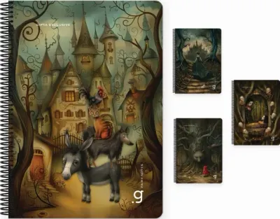 GIPTA DEFTER FAIRY NOTES 17x24 SPİRALLİ SERT KAPAK 80 YP ÇİZGİLİ 7342