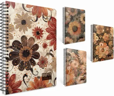 GIPTA DEFTER BROWN BOOK 17x24 SPİRALLİ SERT KAPAK 100 YP ÇİZGİLİ 7435