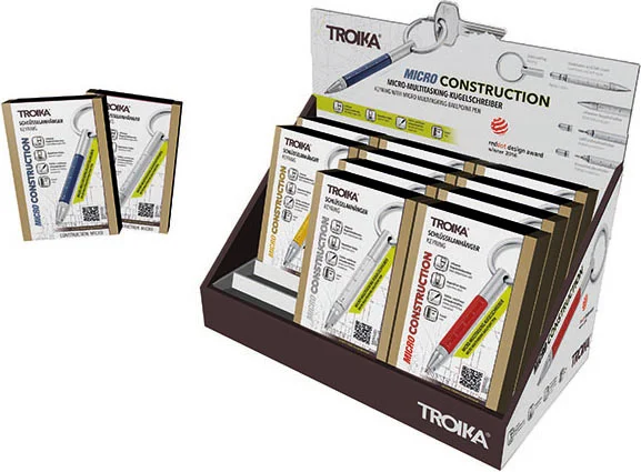 TROIKA ANAHTARLIK CONSTRUCTION MICRO 12 Lİ DISPLAY CD040 KYP25