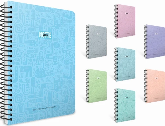 GIPTA DEFTER NOTTE 19x26 SPİRALLİ KARTON KAPAK 80 YP ÇİZGİLİ 7775