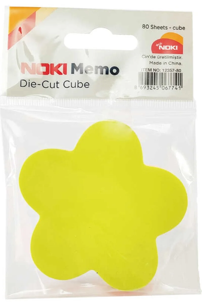 NOKİ MEMO YAPIŞKANLI NOT KAĞIDI 75x75 80 YP 12357-80 5 RENK ÇİÇEK