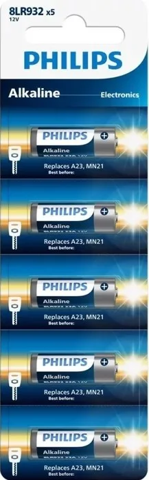 PHILIPS PİL DÜĞME LR 23A,MN21 5 Lİ KARTELA 8LR932X5