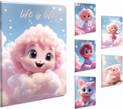 GIPTA DEFTER LIFE IS LIFE A4 DİKİŞLİ PP KAPAK 60 YP ÇİZGİLİ 7573