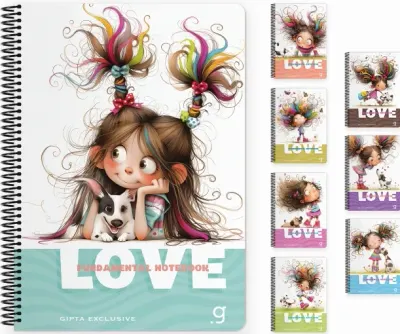 GIPTA DEFTER LOVE BOOK A6 SPİRALLİ PRESSBOARD KAPAK 80 YP ÇİZGİLİ 7757