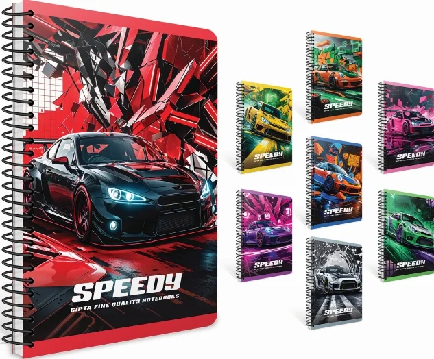 GIPTA DEFTER SPEEDY A4 SPİRALLİ PP KAPAK 80 YP KARELİ 7561