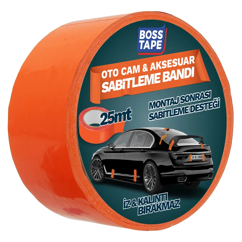 BOSS TAPE ÖZEL BANT OTO CAM &amp; AKSESUAR SABİTLEME BANDI TURUNCU 45 MM x 25M BT-09016