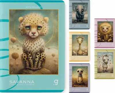 GIPTA DEFTER SAVANNA A4 DİKİŞLİ KARTON KAPAK 60 YP KARELİ 7383