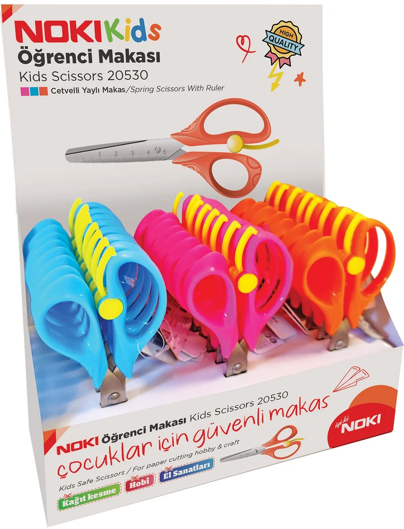 NOKİ ÖĞRENCİ MAKASI CETVELLİ YAYLI 20530
