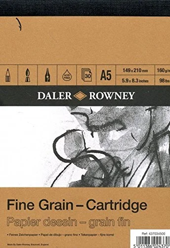 DALER ROWNEY ESKİZ ve ÇİZİM BLOĞU A5 160 GR 30 SF İNCE DOKULU 437034500
