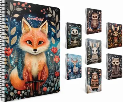 GIPTA DEFTER WOODLAND 17x24 SPİRALLİ SERT KAPAK 120 YP ÇİZGİLİ 7431