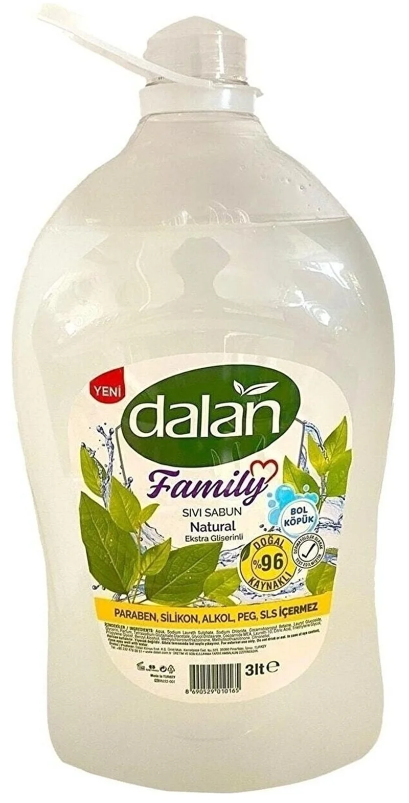 DALAN SIVI SABUN FAMILY NATUREL 3 LT