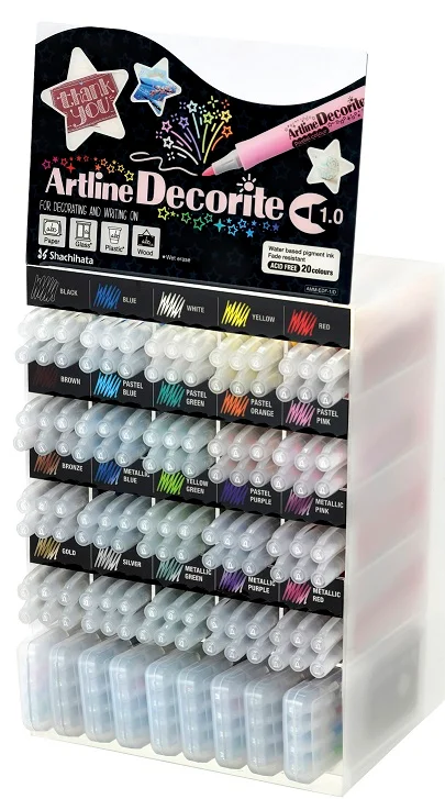 ARTLINE STAND DECORITE KESİK UÇ MARKÖR STANDLI (156 ADET) A-AMM-EDF-3.D