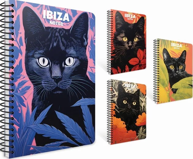 GIPTA DEFTER IBIZA NOTES A4 SPİRALLİ KARTON KAPAK 80 YP ÇİZGİLİ 7665