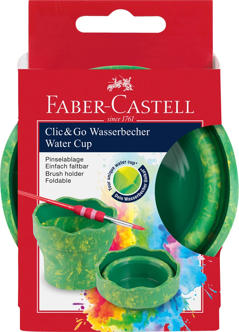 FABER SULU BOYA SULUĞU CLİCK&amp;GO YEŞİL MARBLE 181528